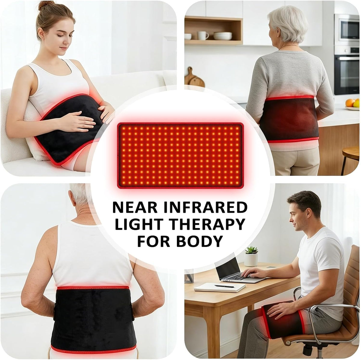 Red Light Therapy Mat 660nm 850nm - 24 & 33 inch Options