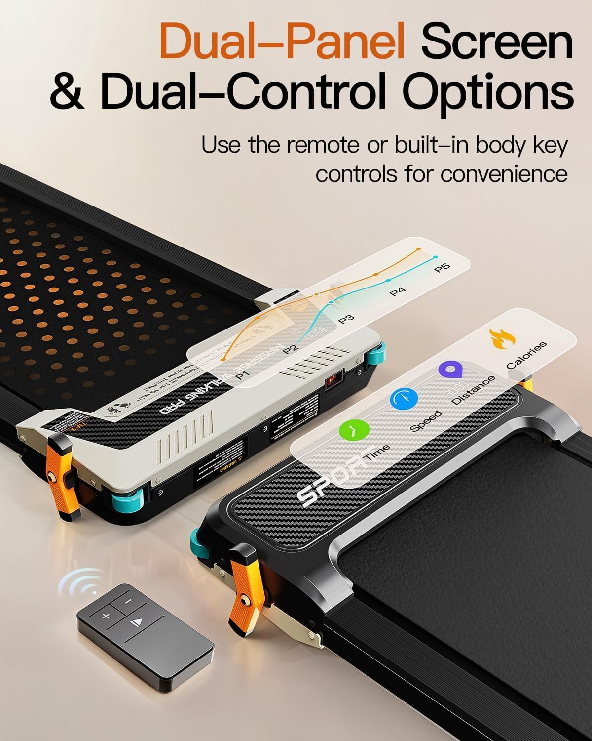 Dual-Sided Walking Pad with Incline - 2in1 Home Treadmill