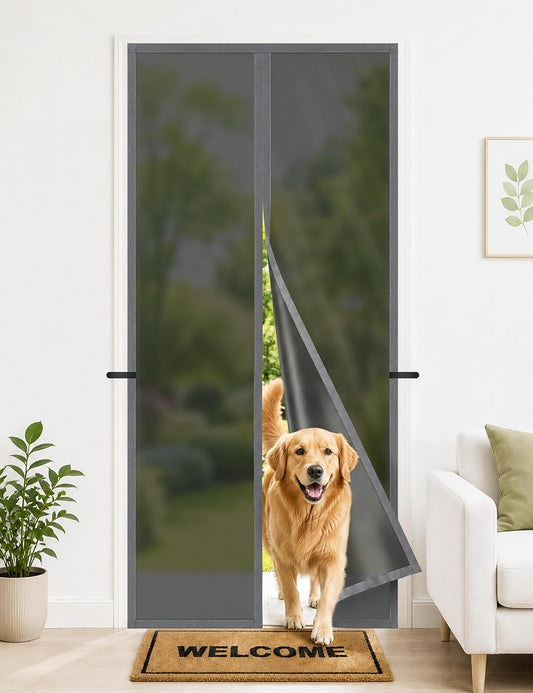 Magnetic Thermal Door Curtain - TPU Privacy Screen & Draft Blocker