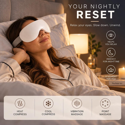 Eye Massager with Heat & Cold Therapy | 14-Point Vibration