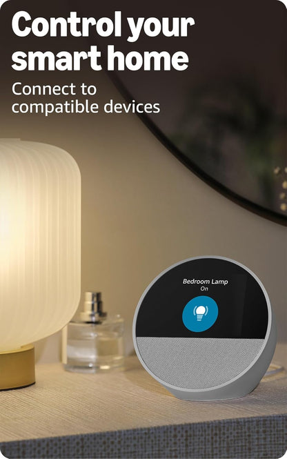 Smart Alarm Clock with Display – Alexa-Enabled Nightstand Hub