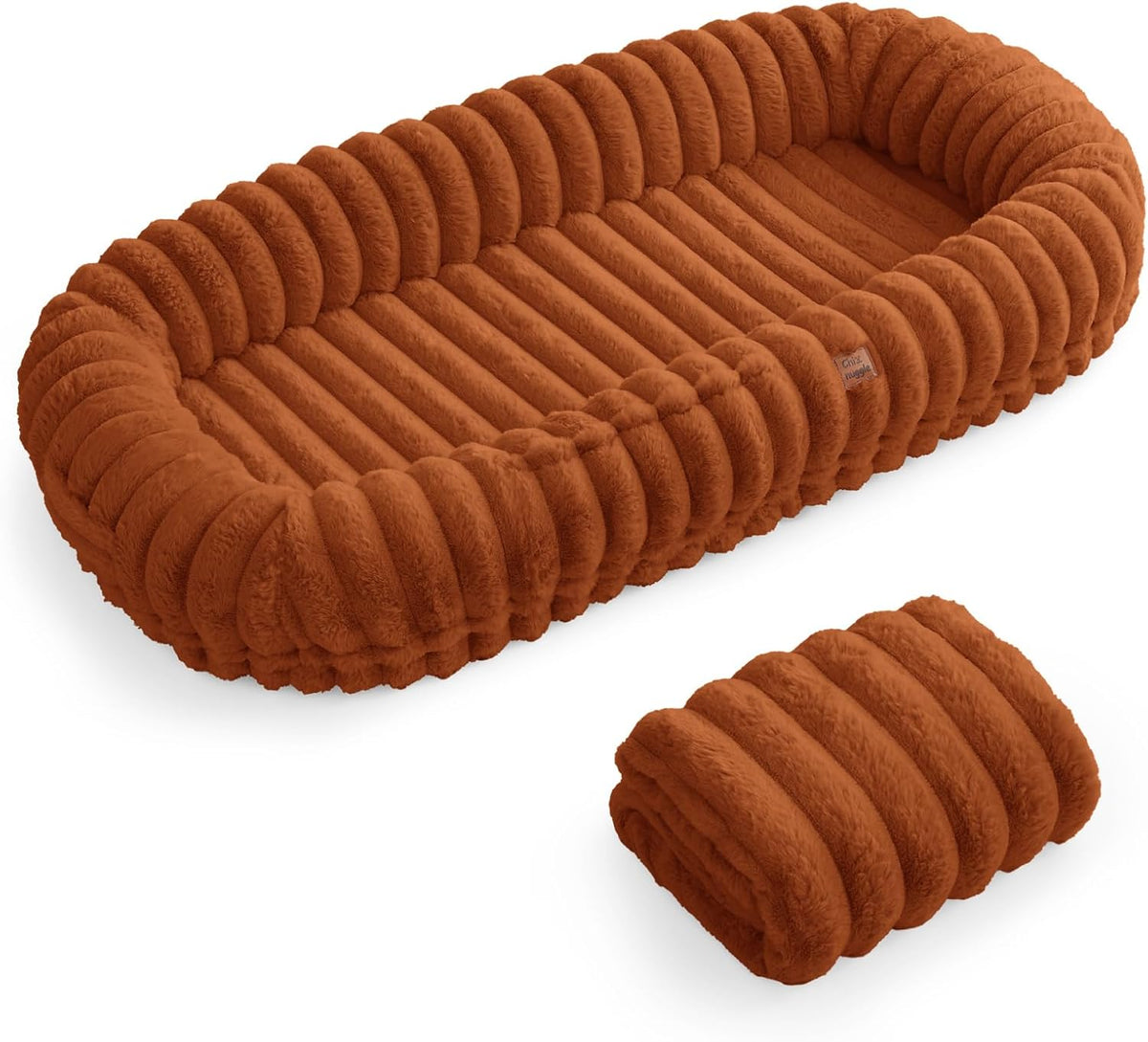 Human Dog Bed - Orthopedic Foam Nap Bed with Washable Cover