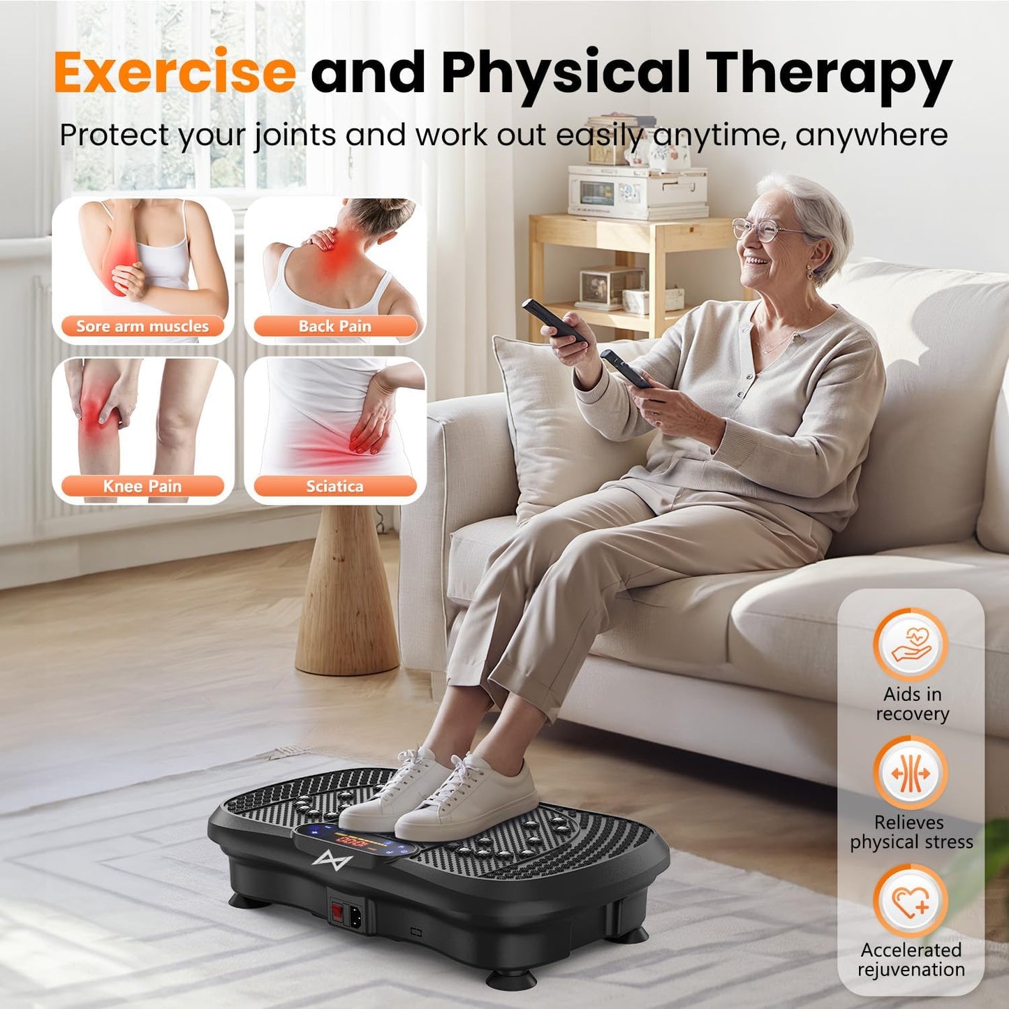 Vibration Plate Exercise Platform for Full Body Workouts