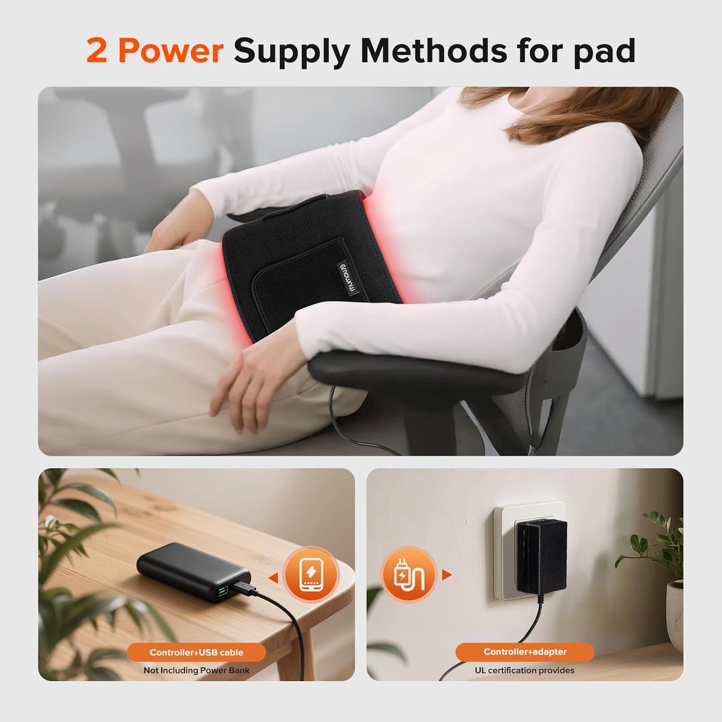 Red Light Therapy Pad – 660nm 850nm Infrared Wrap with Timer