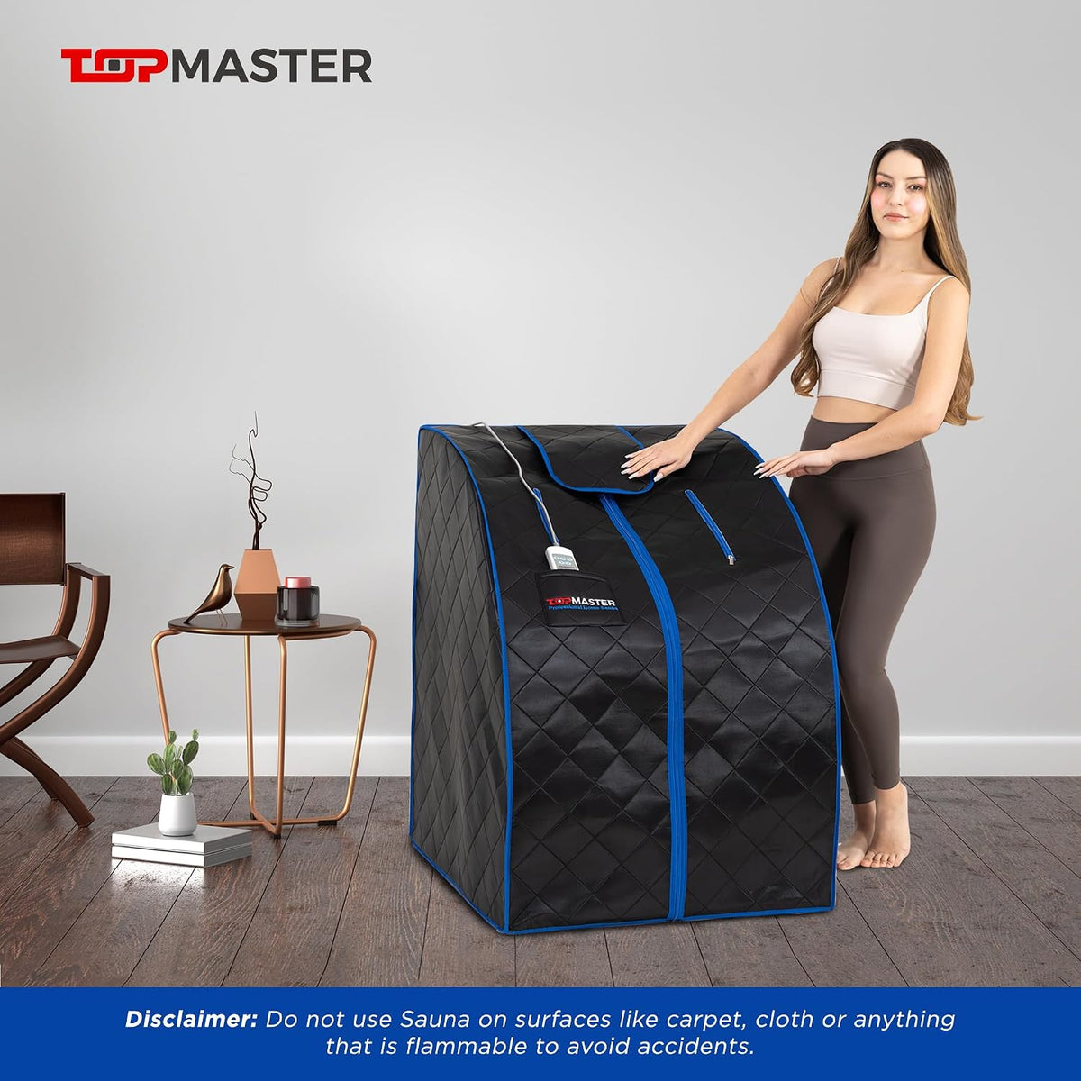 Portable Infrared Sauna Tent with Chair & Remote - 1050W