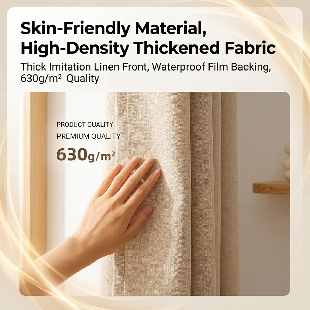 Under Sink Cabinet Curtain | No-Drill Blackout Privacy Shade