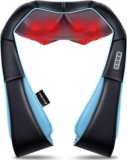 4D Shiatsu Neck & Shoulder Massager with Heat | Electric