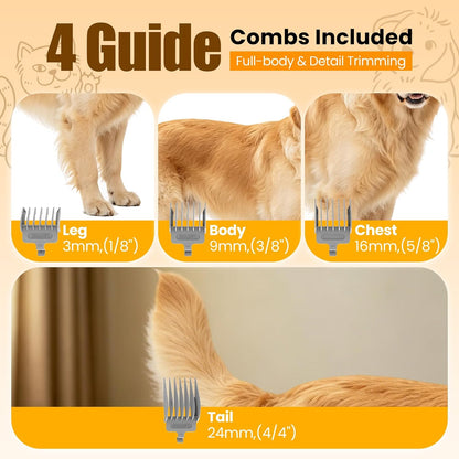 Pet Grooming Kit with Vacuum | 12000Pa Suction & Clippers