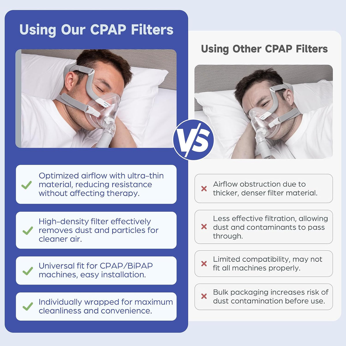 Inline CPAP Filters for ResMed & Dreamstation | 22mm 25mm Hose