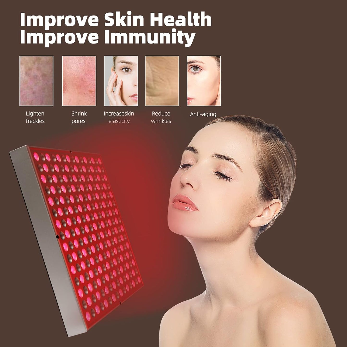 45W Red Light Therapy Panel - 660nm & 850nm Dual Wavelength
