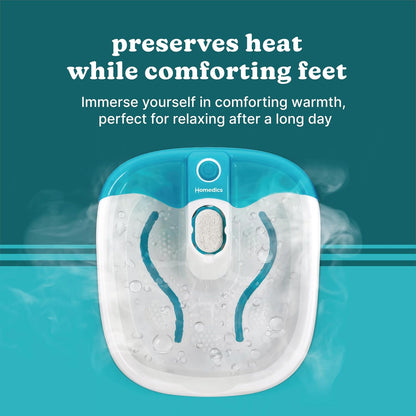 Toe-Touch Controlled Foot Spa with Massage Nodes & Bubbles