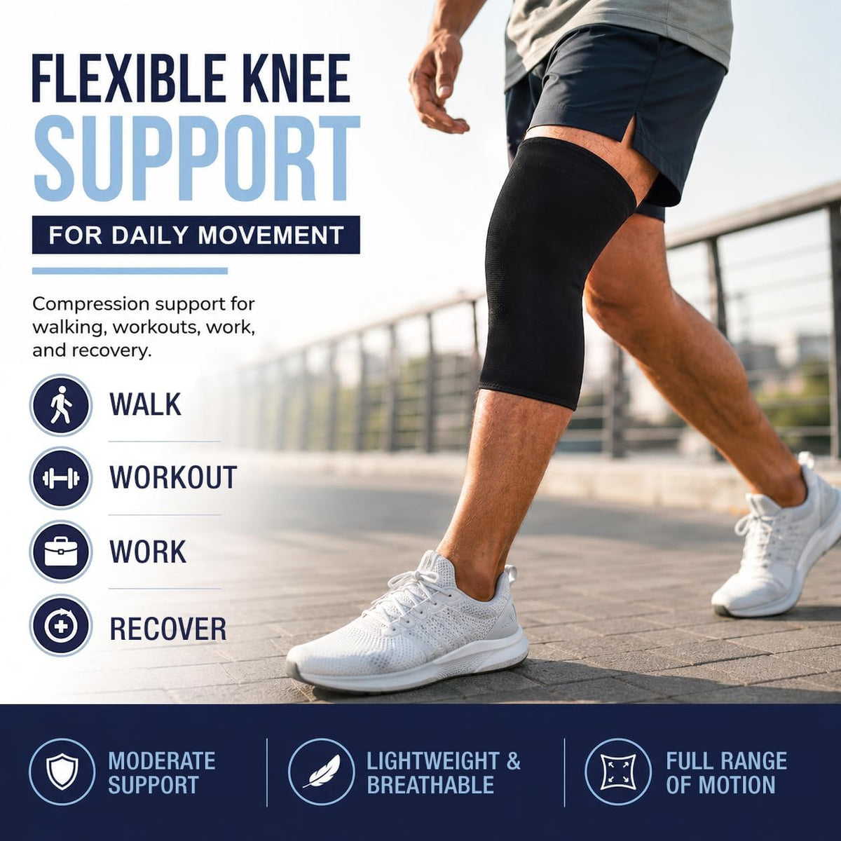 Compression Knee Sleeve – Performance Support for Active Living