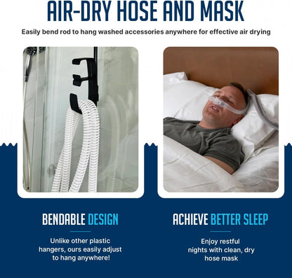 CPAP Cleaning Kit with Hose Brush, Basin & Hanger System