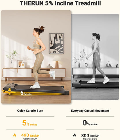 Dual-Sided Incline Massage Walking Pad with 5% Manual Incline
