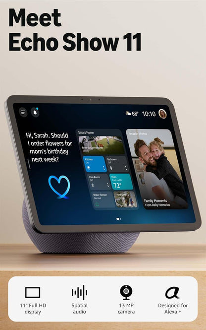 Smart Display 11-Inch Full HD with Spatial Audio for Alexa+