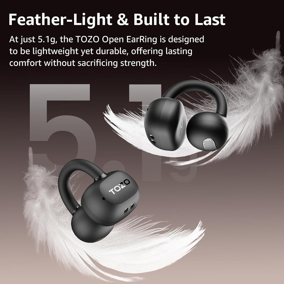 Open Ear Wireless Earbuds with 40H Battery & Bluetooth 5.4