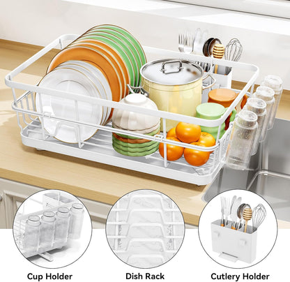 Premium Dish Drying Rack - Multi-Size Kitchen Counter Organizer