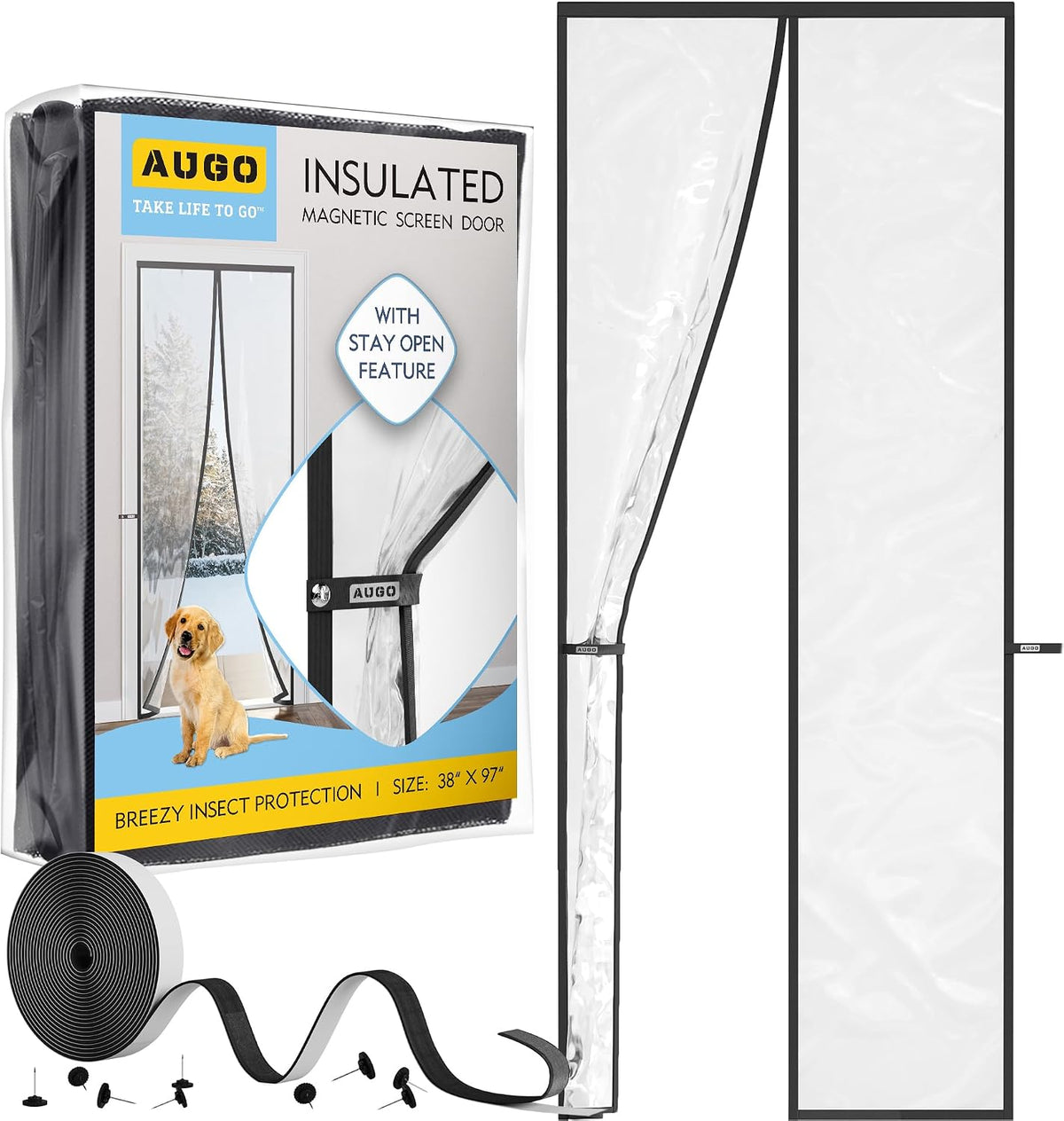 Magnetic Thermal Insulated Door Curtain - Winter Door Cover