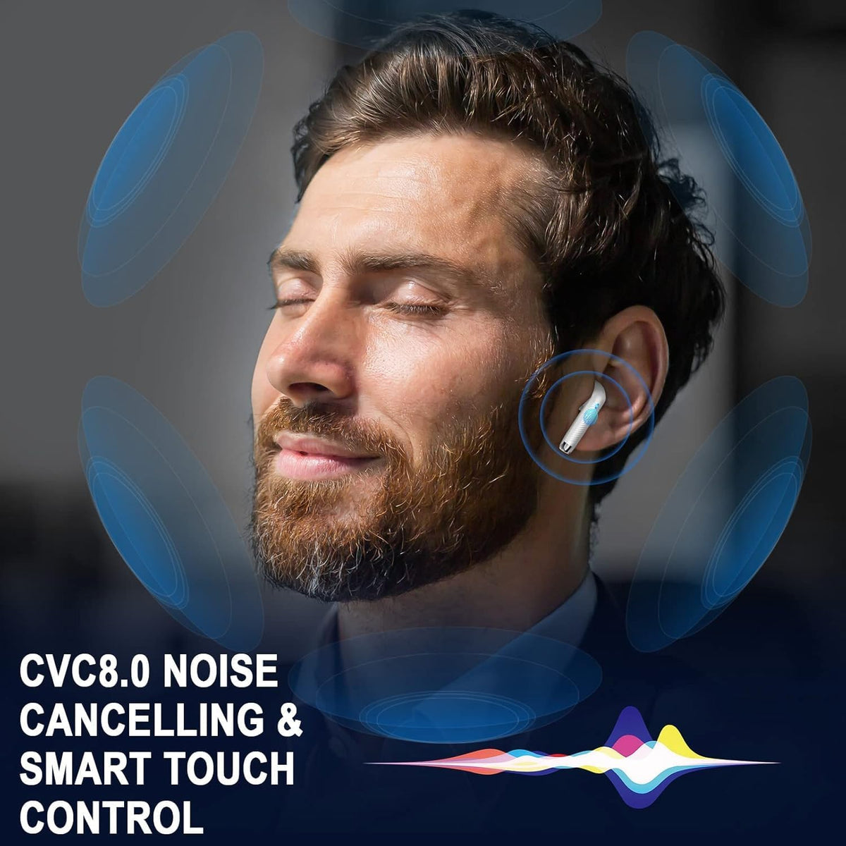 Wireless Bluetooth 5.4 Earbuds with LED Display & 6D Stereo