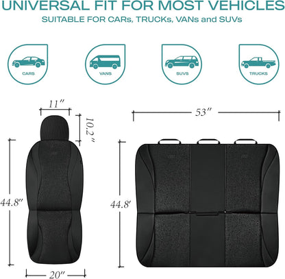 Premium Memory Foam Seat Covers – Universal Fit Car Interior