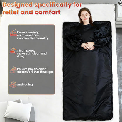 Portable Infrared Sauna Blanket with Remote & Timer | Home Spa