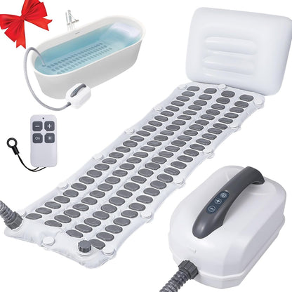 Transform Your Bathtub into a Spa Oasis with the Upgraded 2.0 Bubble Bath Mat - Ultimate Relaxation with Electric Bubble Massage and Remote Control