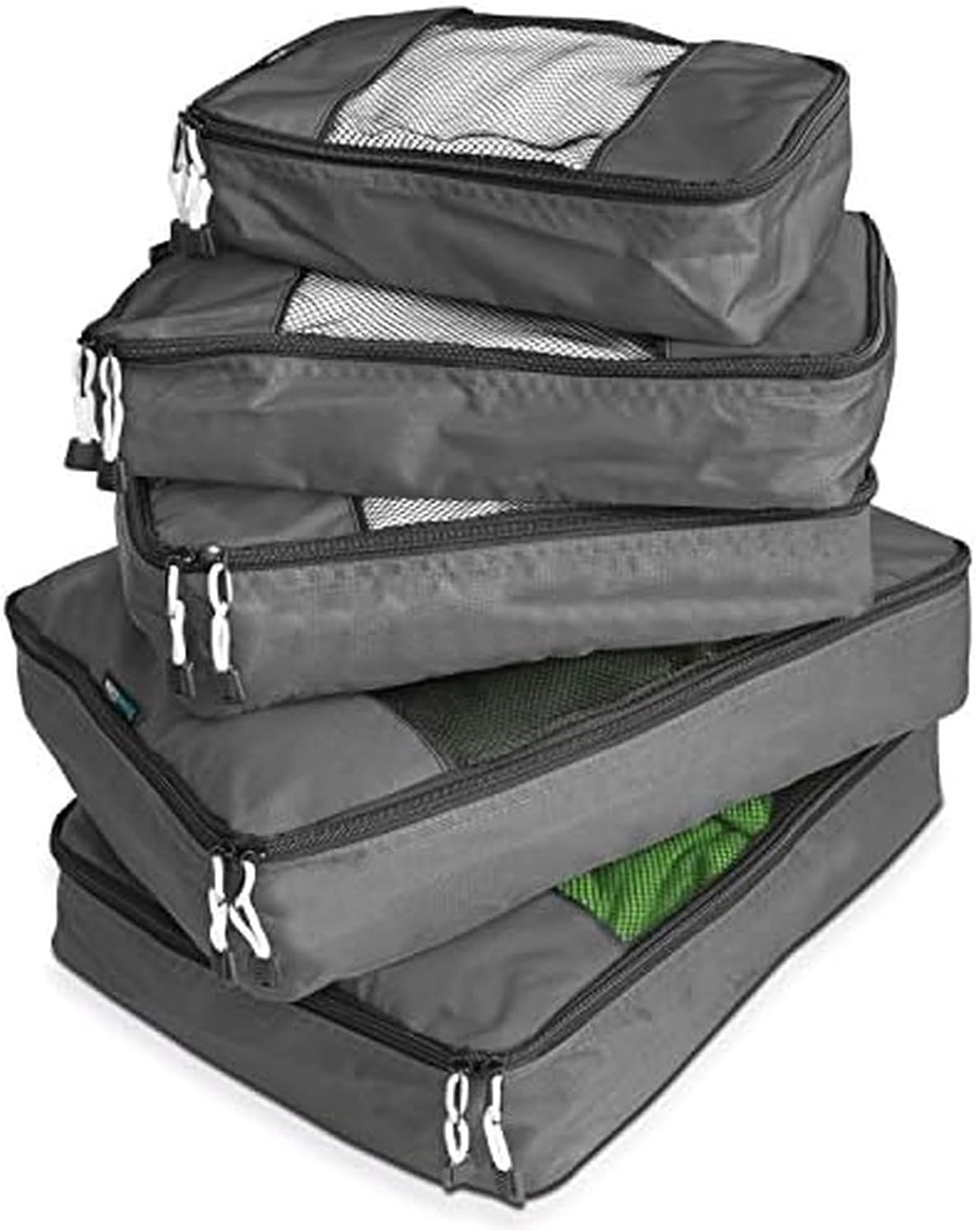 Premium 5-Piece Packing Cube Set - Ripstop Nylon Travel Organizers