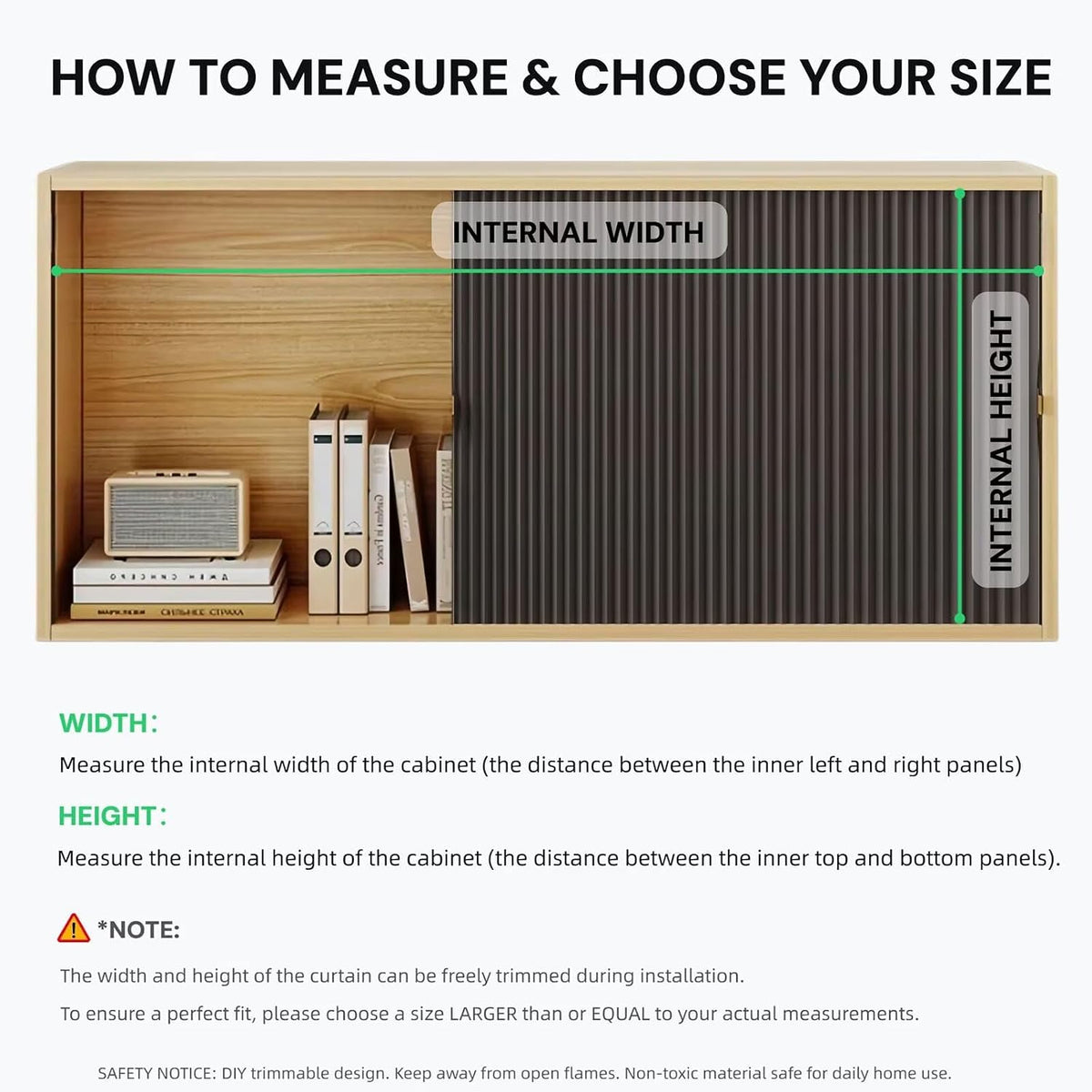 Magnetic Folding Privacy Screen for Shelves & Cabinets