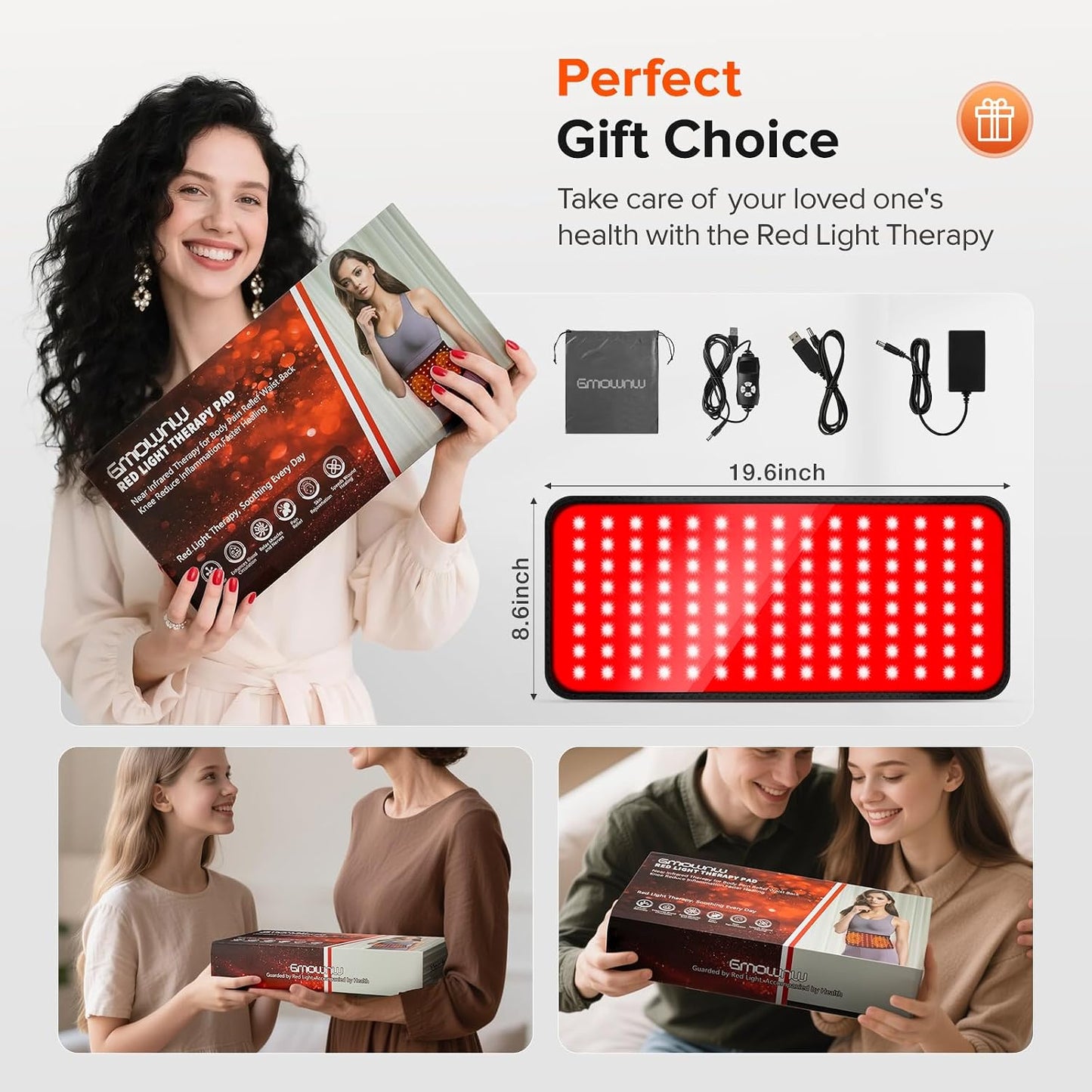 Red Light Therapy Pad – 660nm 850nm Infrared Wrap with Timer