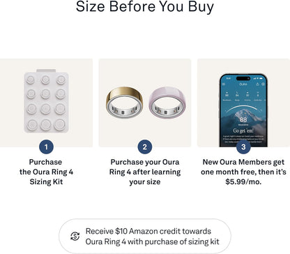 Oura Ring Sizing Kit - Smart Ring Fit Guide for iOS & Android