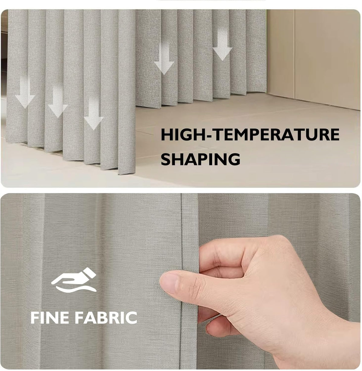 Blackout Magnetic Folding Door Curtain - Accordion Style