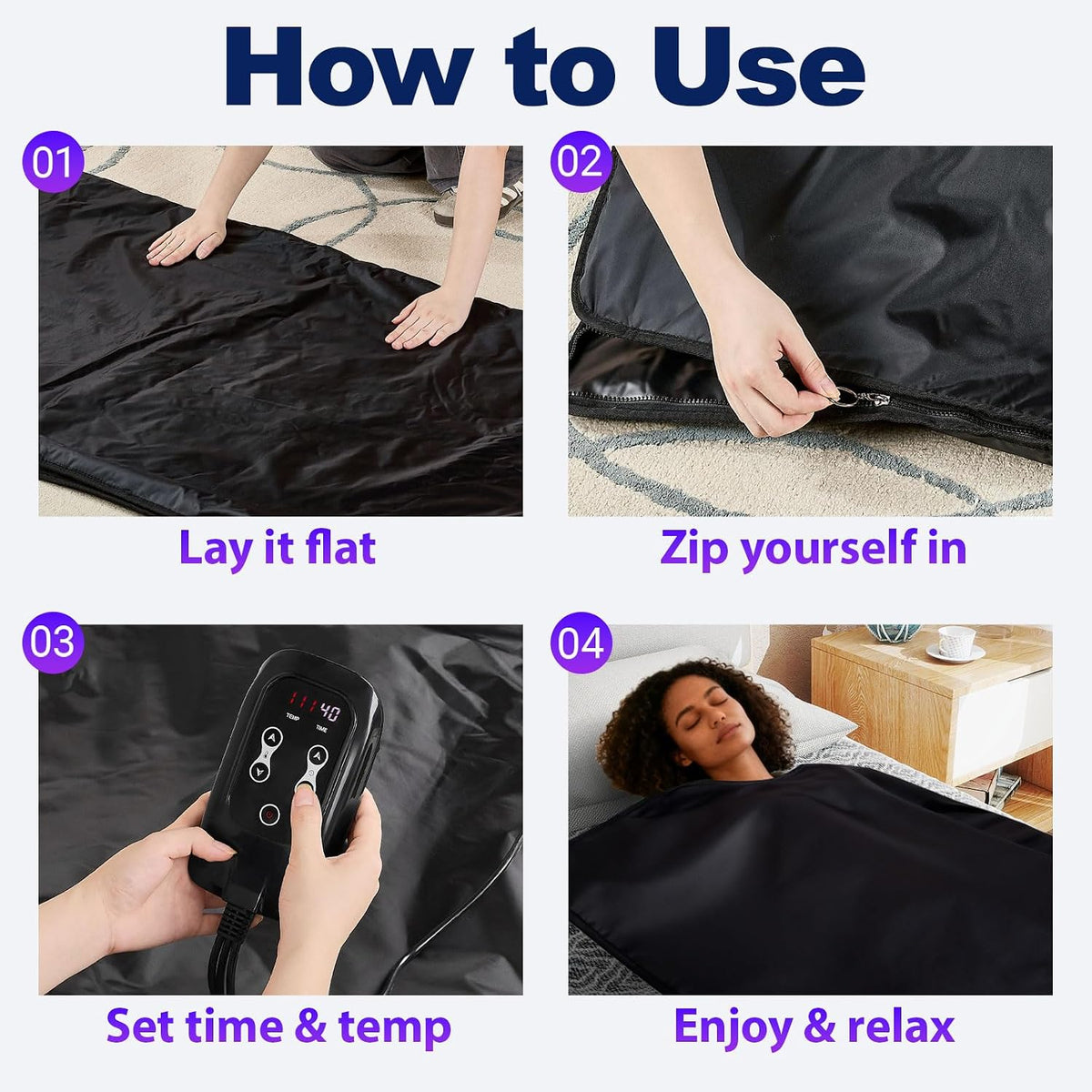 Infrared Sauna Blanket - Portable Full Body Heat Therapy