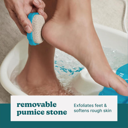Toe-Touch Controlled Foot Spa with Massage Nodes & Bubbles