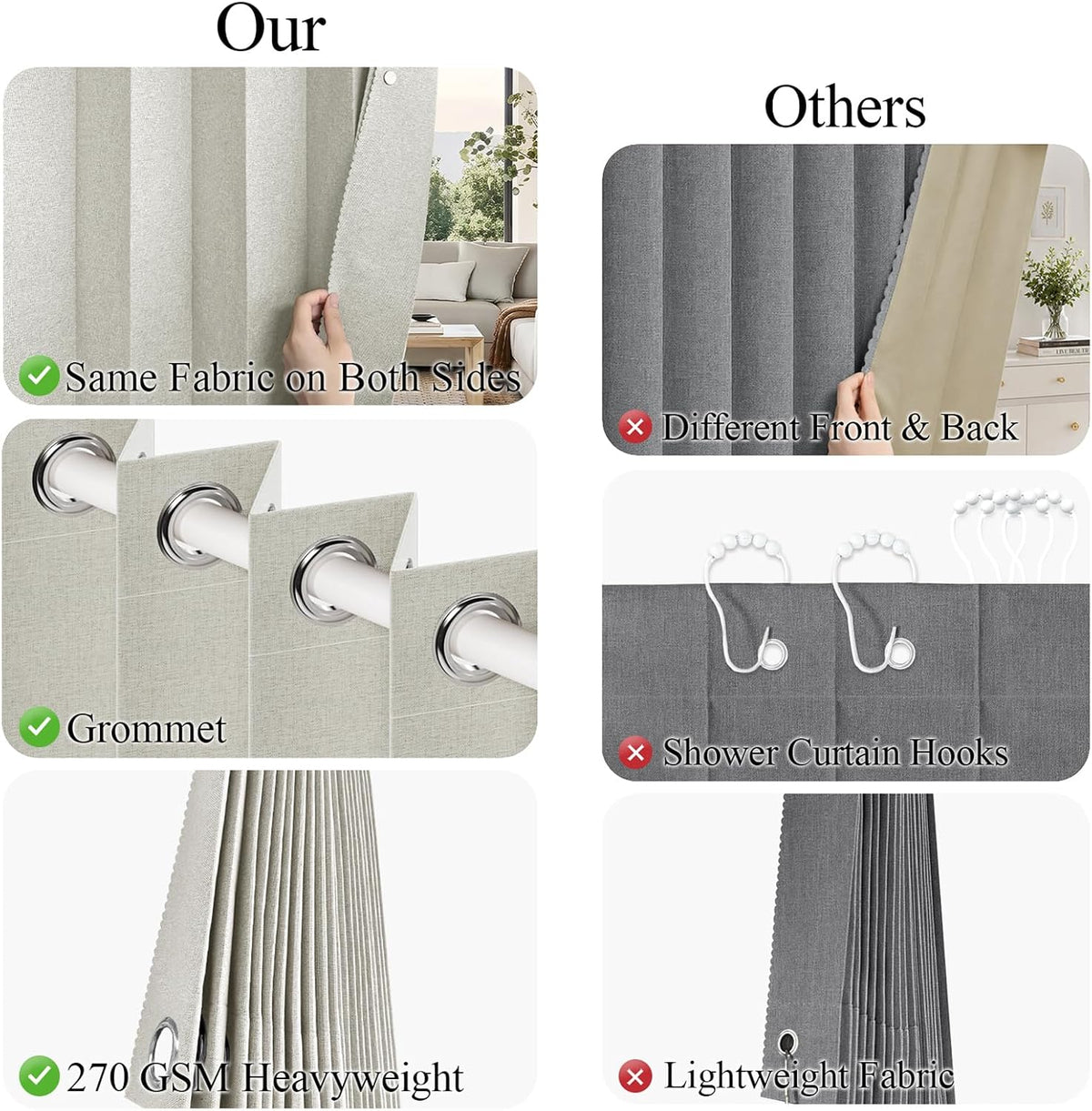 Blackout Magnetic Folding Door Curtain - Room Divider Panel