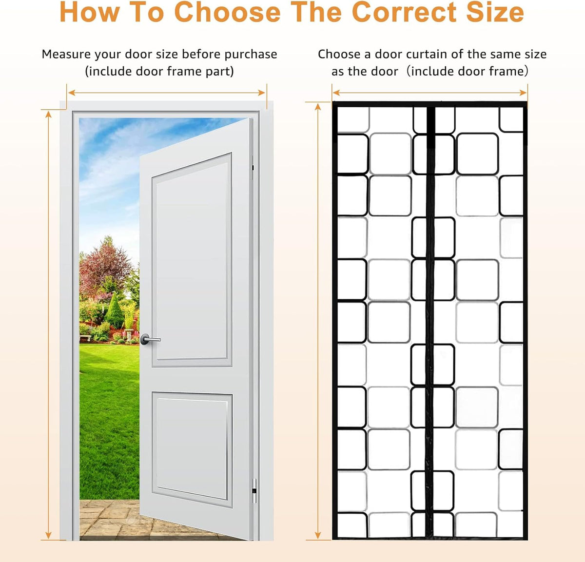 Magnetic Thermal Insulated Door Curtain | Self-Closing Barrier