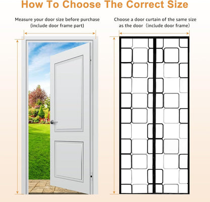Magnetic Thermal Insulated Door Curtain | Self-Closing Barrier