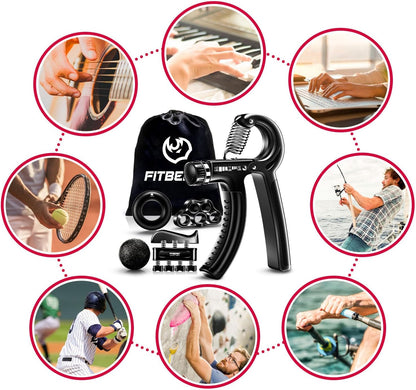 Pro Grip Trainer Kit - 5-Pack Adjustable Hand Strengthener