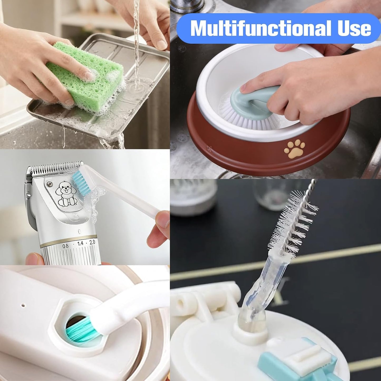 Pet Water Fountain Cleaning Kit - 10 Piece Professional Set