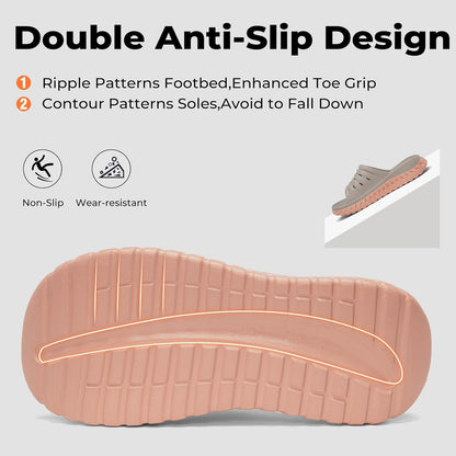 Women's Recovery Slides with Arch Support | Water-Resistant