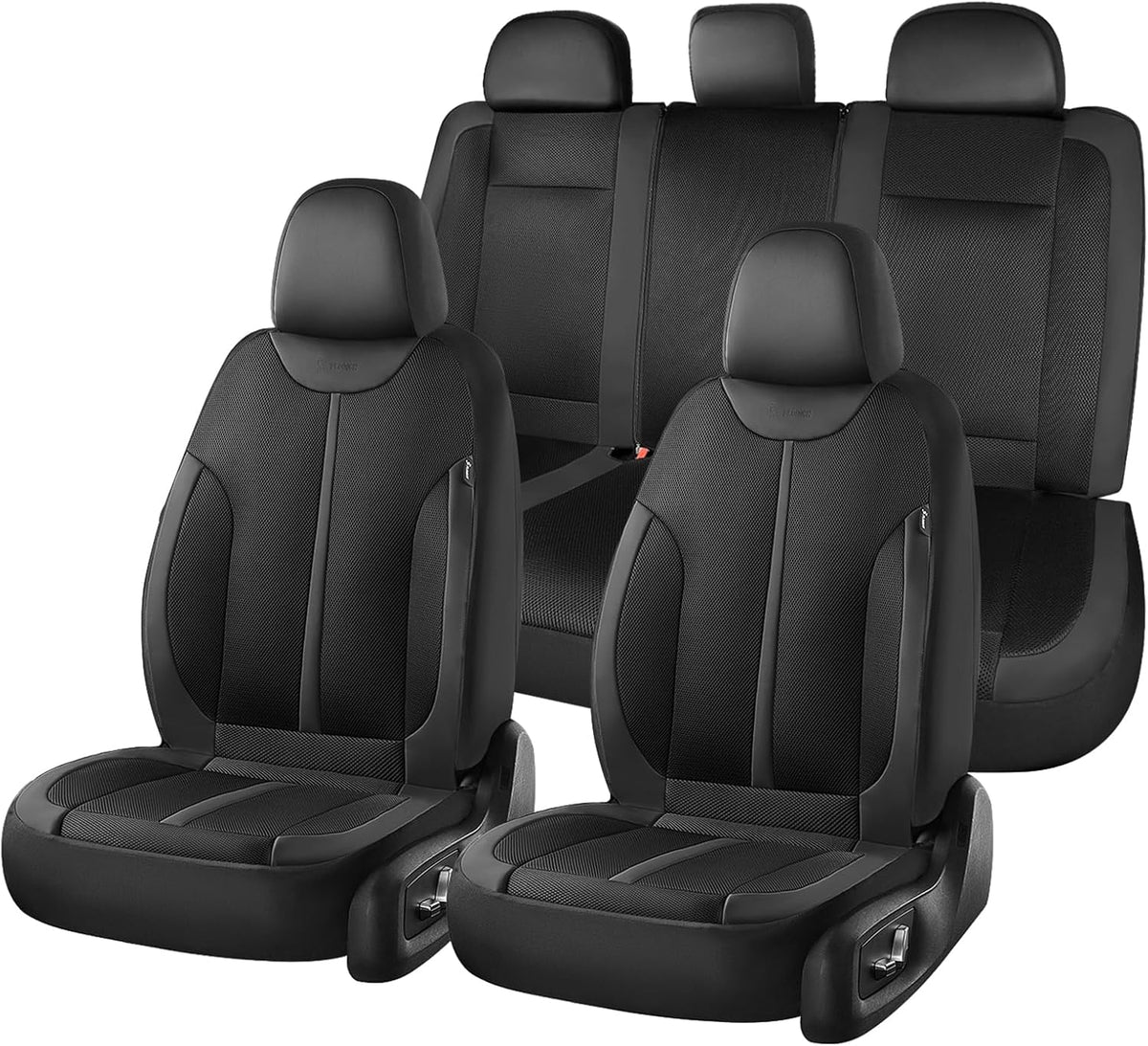 Premium Car Seat Covers Full Set - Universal Fit 5 Seats