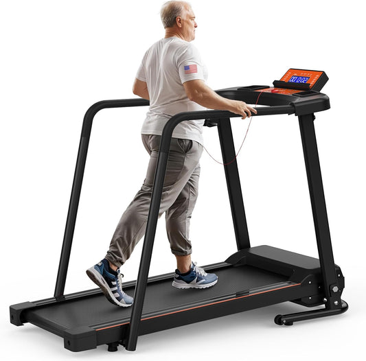Walking Treadmill with Extended Handrails & APP Control