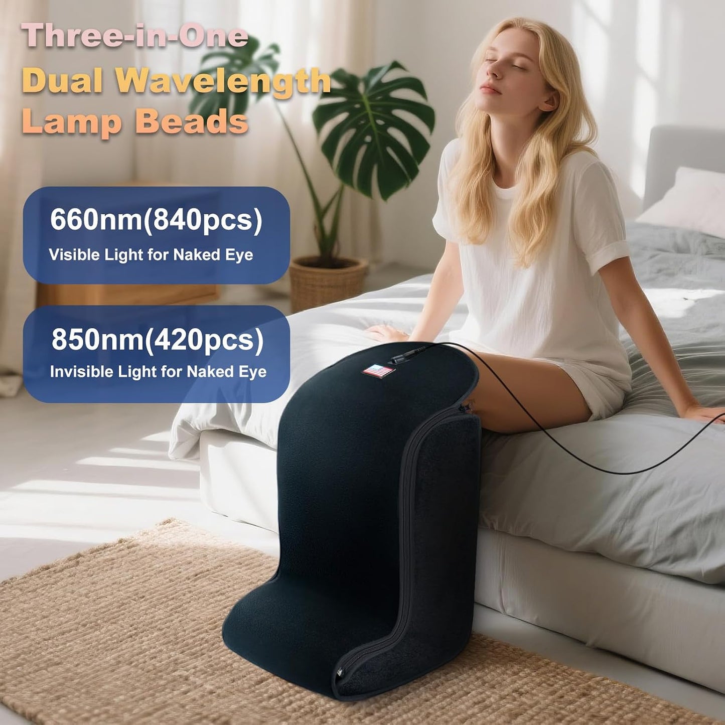 Red Light Therapy Foot & Leg Device | 420 Dual Wavelength LEDs