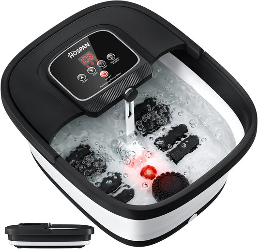 Collapsible Foot Spa with Heat, Bubble & Shiatsu Massage