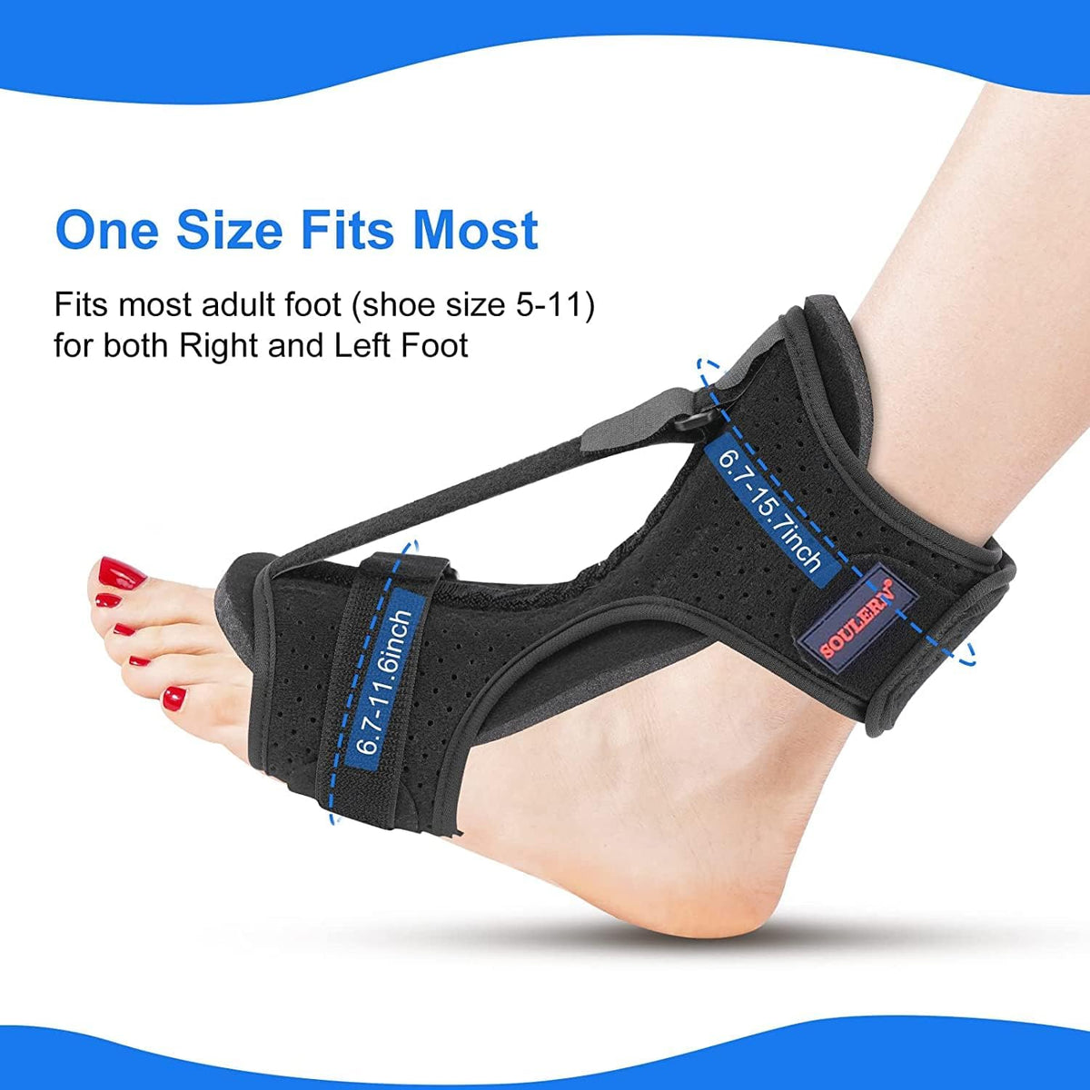 Night Splint Orthotic Brace | Adjustable Dorsal Support
