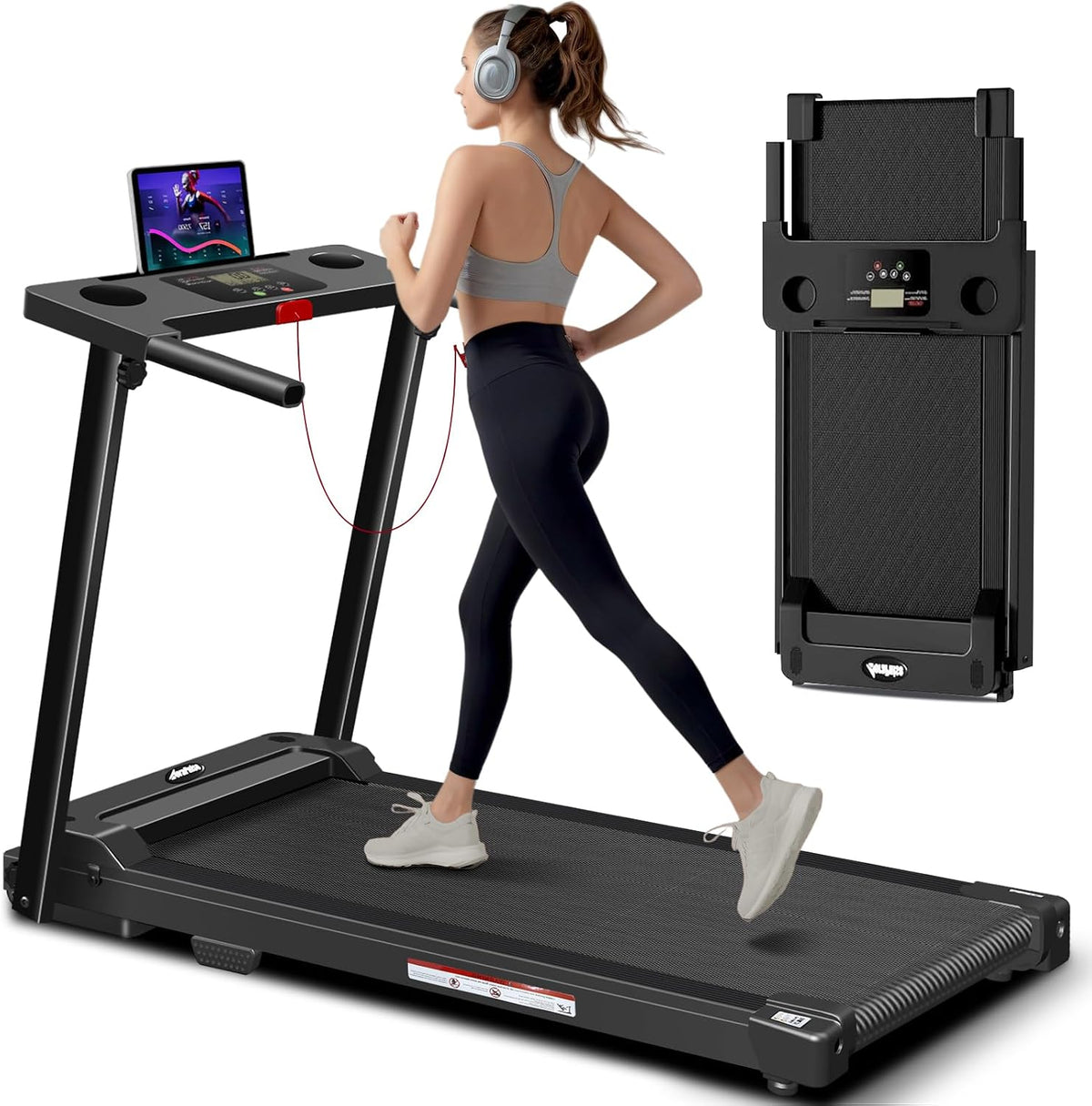 Portable Foldable Treadmill for Home & Office | 300 LBS Capacity