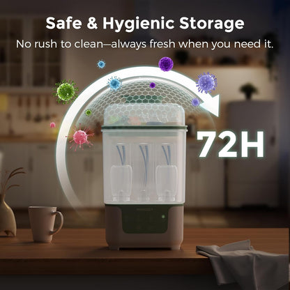 Modular 4-in-1 Bottle Sterilizer & Dryer with Compact Design