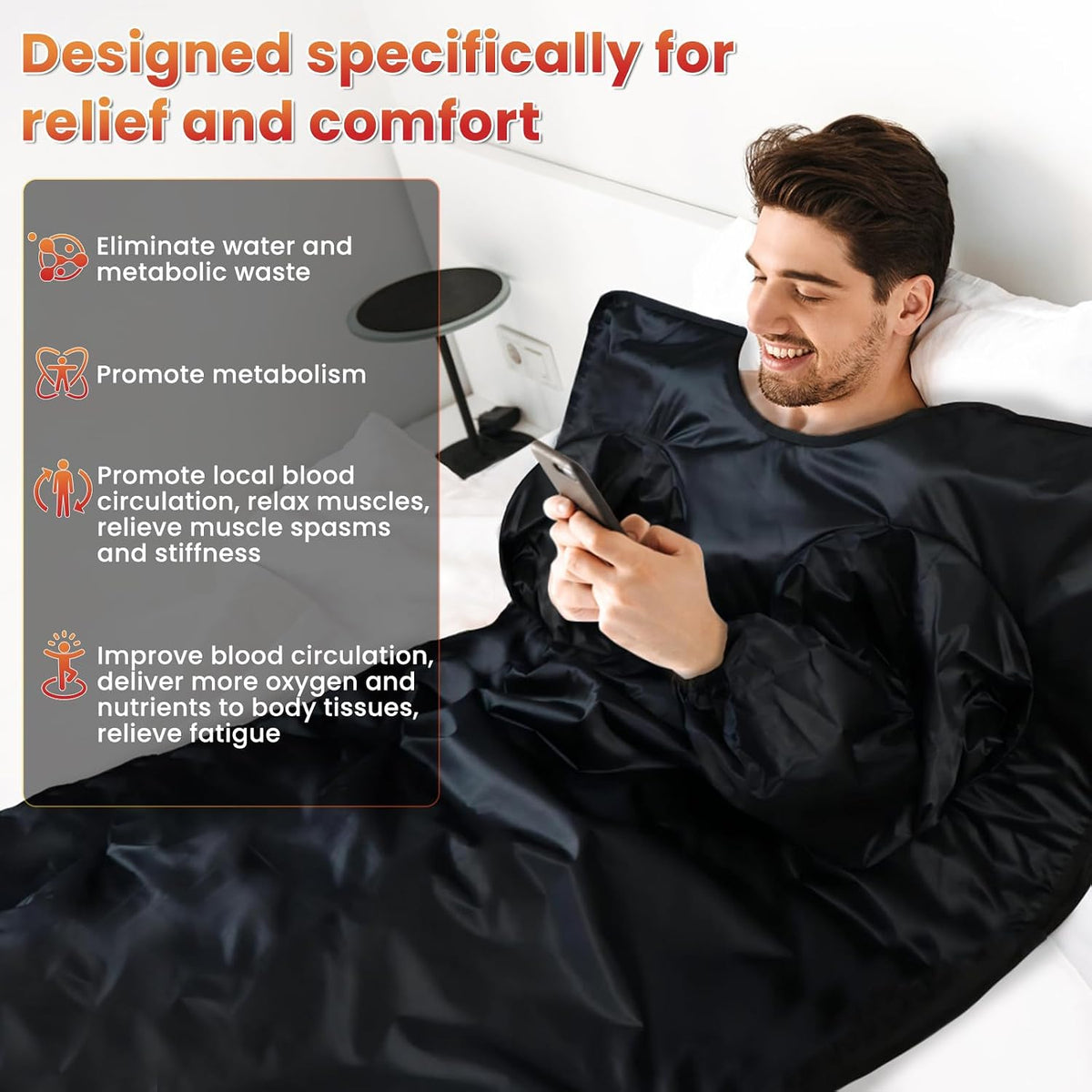Portable Infrared Sauna Blanket with Remote & Timer | Home Spa