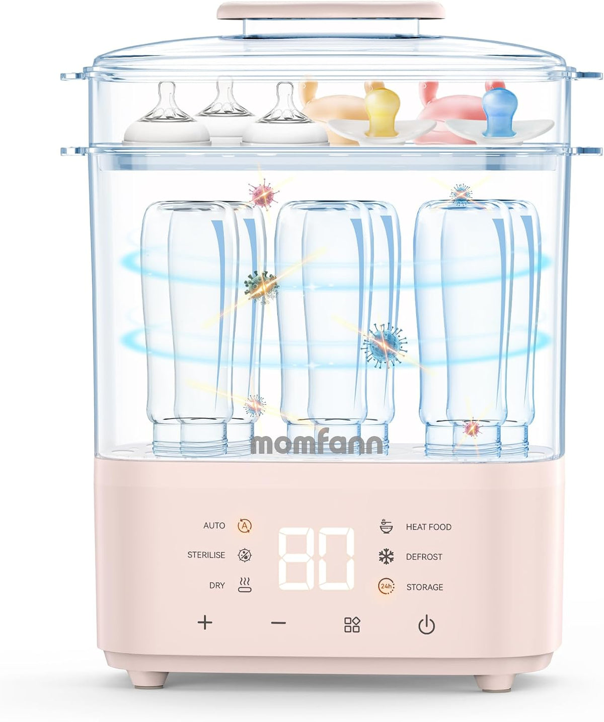 Baby Bottle Sterilizer and Dryer with UV Technology
