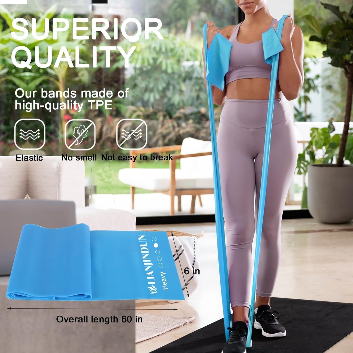 FlexCore Pro 5-Level Resistance Bands Set - Latex-Free TPE