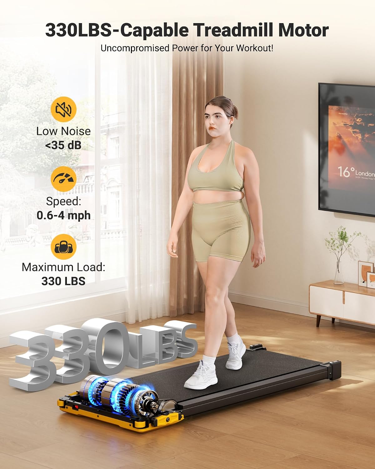 Dual-Sided Incline Massage Walking Pad with 5% Manual Incline
